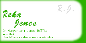 reka jencs business card